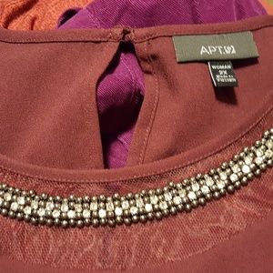 Flirty Burgandy Blouse